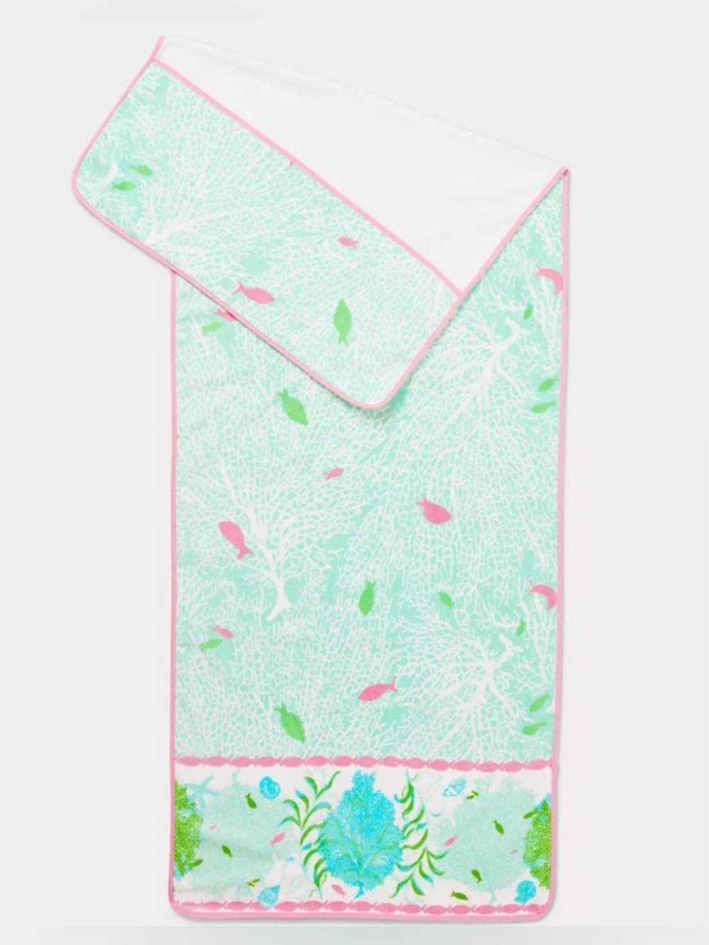 🩷🩵LILLY PULITZER Beach Lounger Towel Color: Mint Condition Fantastical - Picture 3 of 5